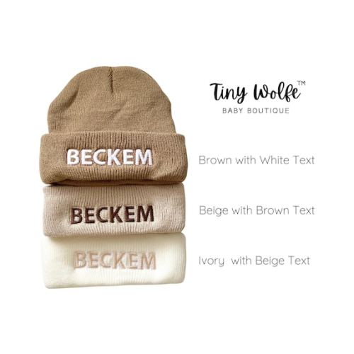 Embroidered Children's Beanie Hat Personalized Hat for - Etsy
