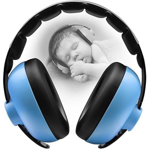 Baby Headphones Noise Cancelling Headphones for Babies for 3 Months to 3 Years (Black)