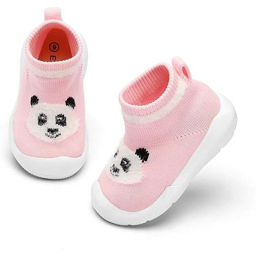 Engtoy Baby Shoes Baby Sock Shoes Baby Walking Shoes Infant Non-Slip Breathable Slippers with Soft Rubber Sole Baby Boys Girls Slip On Sneakers