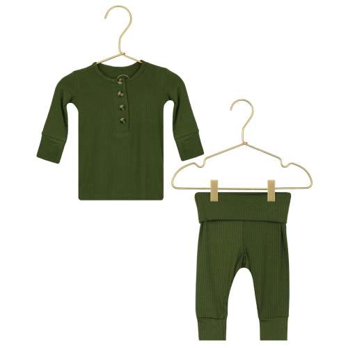Tristan Ribbed Top + Bottoms 3-6M