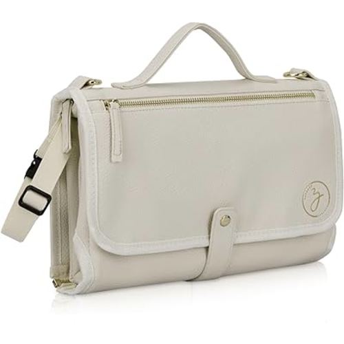 Portable Diaper Changing Pad. Portable Changing Pad for Diaper Bag. Travel Changing Pad. Newborn Essentials, Newborn Girls and Boys, Cream, 750 Count