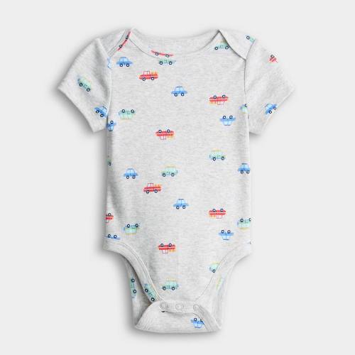 Baby Boys Jumping Beans® Short Sleeve Lapped Shoulder Bodysuit