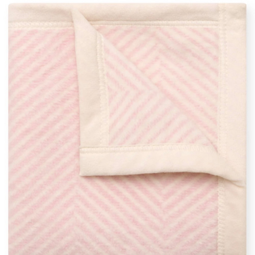 Harborview Herringbone Ballet Pink Mini Blanket