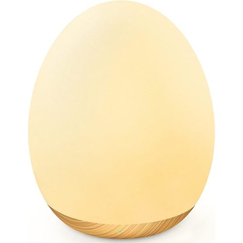 MediAcous Night Lights for Kids Room, Baby Night Light with 7 Colors Changing & Dimming Function, Rechargeable Kids Night Light with 1 Hour Timer & Touch Control, Up to 100H, Wood Grain