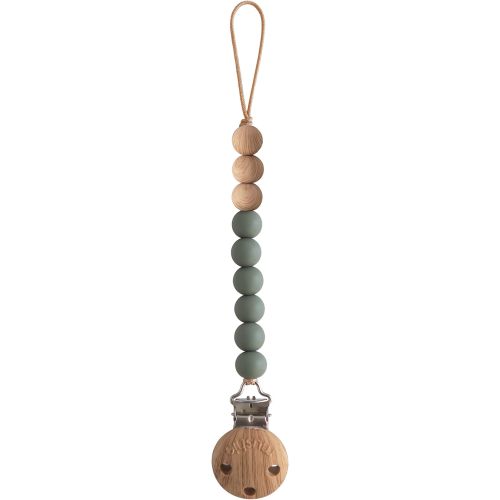 mushie 100% Silicone Baby Pacifier Clip BPA Free | Eva (Dried Thyme)
