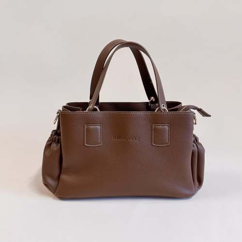 KASSIE Pram Caddy - Chocolate/Jack – Milk & Poppy