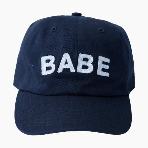 Ingrid and Isabel Babe Baseball Cap - Navy/White Embroidery, One Size