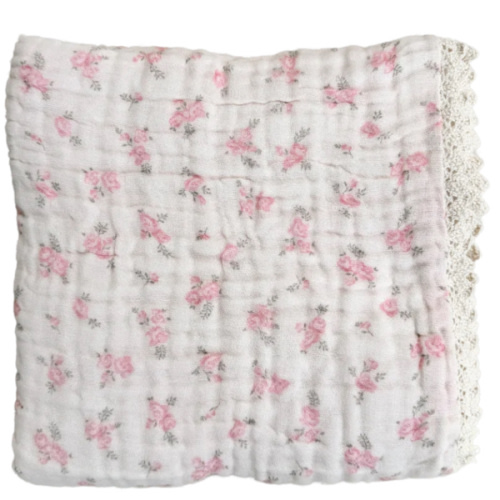 Gauze Lace Blanket | Country Floral – Little and Fern