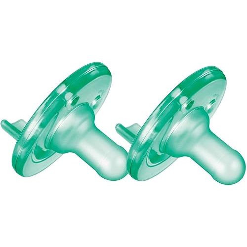 Philips AVENT Soothie Pacifier, Green, 0-3 Months, 2 Count