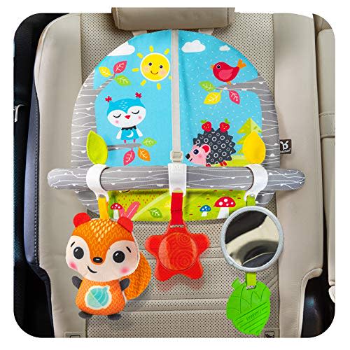 BENBAT Double Sided Car Seat Activity Arch - Baby Toy Activity Center - Toys for Children - Developmental Toys for Babies - Best Toddler Toys for The Car