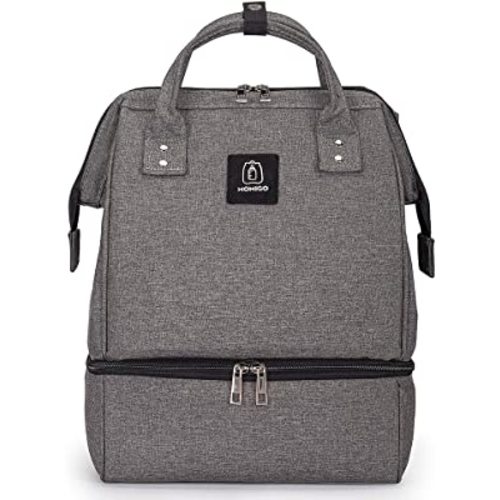 Breast Pump Backpack - Cooler and Moisture proof Bag (Grey & Black)
