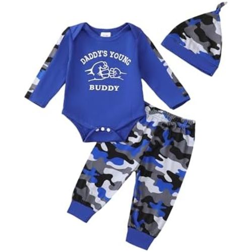 NZRVAWS Newborn Baby Boy Clothes Outfits Letter Prined Romper Pants Set Infant Baby Boy Clothing 0 3 6 9 12 18 Months