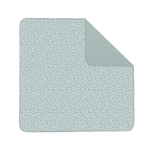 Toddlekind Portable Baby Mat, Organic Cotton 47" x 47, Portable, playpen mat, Travel, Indoor/Outdoor mat, for Babies/Toddlers, 0m+ (Sage)