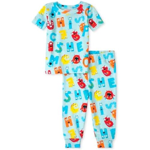 The Children's Place Baby And Toddler Boys Dino Snug Fit Cotton Pajamas