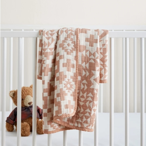 BLUE RIDGE ORGANIC COTTON BABY BLANKET