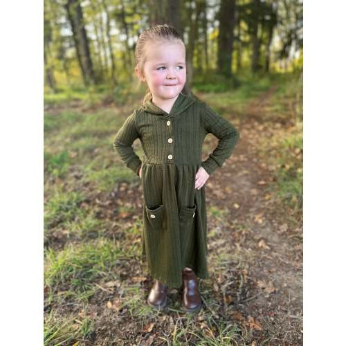 Elaina Hooded Dress - Girl's