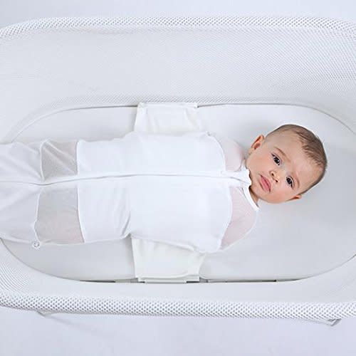 Happiest Baby SNOO Bassinet Fitted Sheet - 100% Organic Cotton Nursery Bedding - Fits SNOO Sleeper Crib Mattress (White)