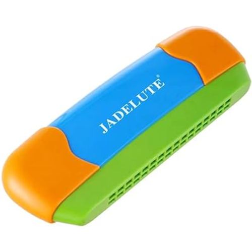 Harmonica | 16 Hole Musical Instrument for Beginners Early Education (Blue)