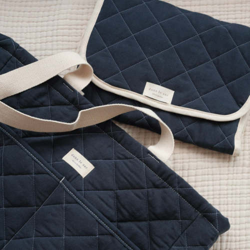 (CREAM color) Diaper bag + changing mat set