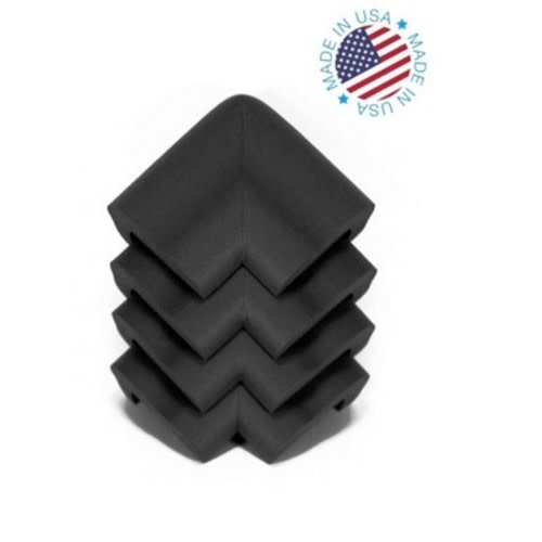 Kidkusion - Jumbo Corner Cushions Black 8 Pk