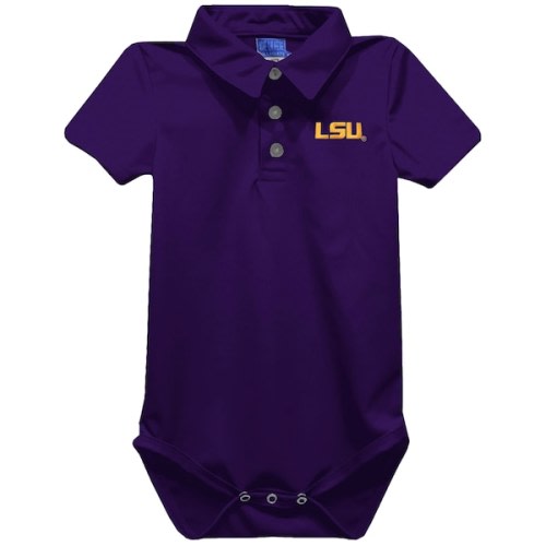 LSU Tigers Vive La Fete Infant Polo Bodysuit - Purple