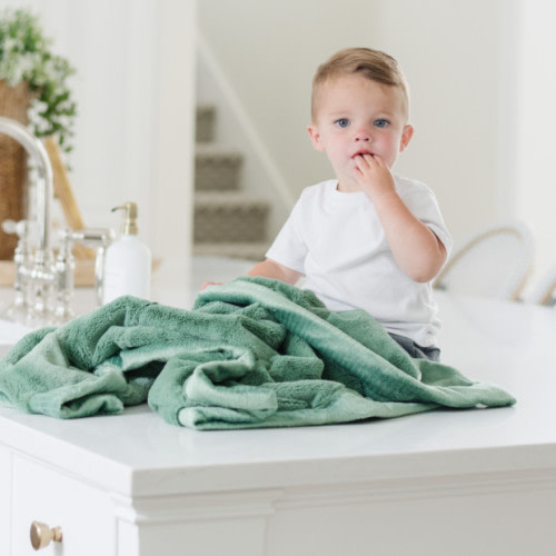 Saranoni Lush Receiving Blanket - Seagrass