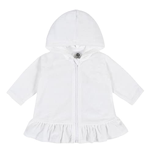 Gerber Baby Girls' and Toddler Zipper Hoodie Terry Swimsuit Cover Up