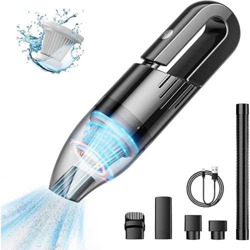 Handheld Vacuum Cleaner Cordless for Car/Car Seat - Black