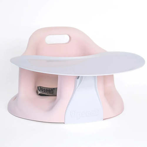 Upseat Baby Floor & Booster Seat with Tray - Pink