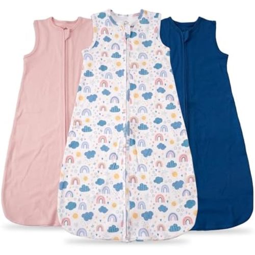Sleep Sack Newborn Essentials, 100% Organic Cotton, 0.5 TOG Toddler Sleep Sack, 2-Way Zipper