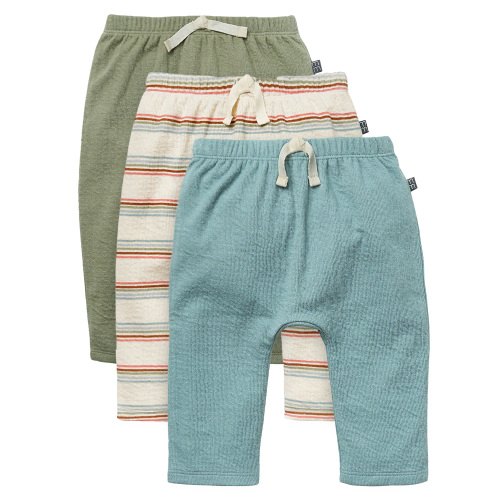 Modern Moments by Gerber Baby Neutral Organic 3-Pack Joggers, Size 3/6 Months