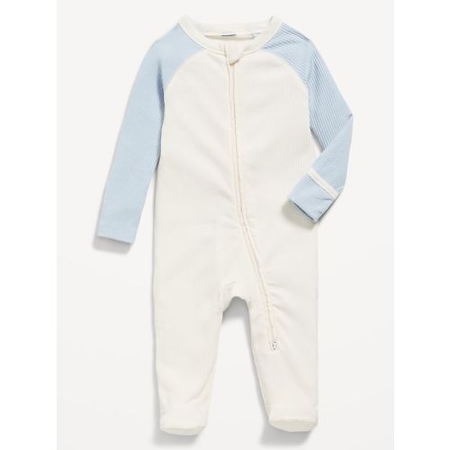 Snug-Fit 2-Way-Zip Footed One-Piece for Baby | Old Navy