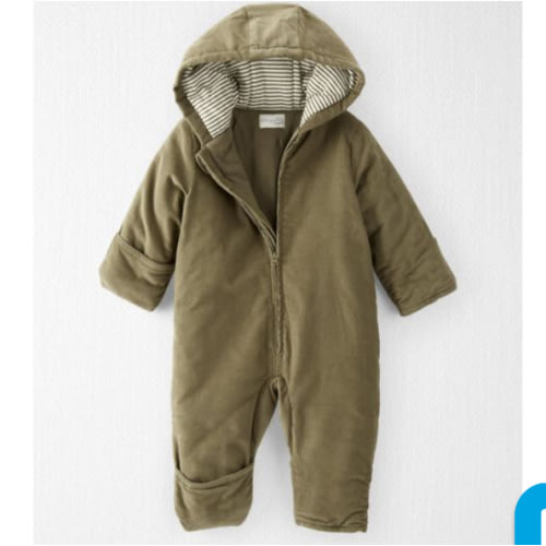 Baby Organic Cotton Corduroy Puffy Pram