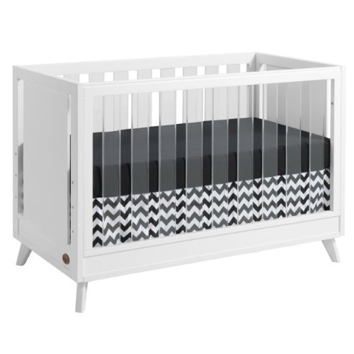 Tazewell Wood & Acrylic 3-in-1 Convertible Crib