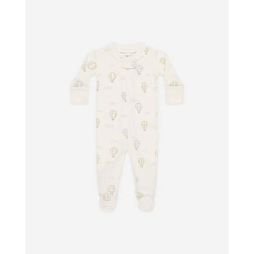 Zip Long Sleeve Sleeper Footie || Hot Air Balloons