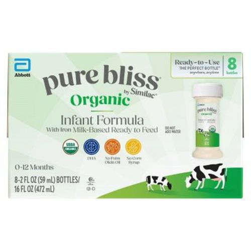 Similac Pure Bliss Ready to Feed Organic Infant Formula - 16 fl oz/8pk