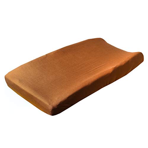 Copper Pearl Premium Knit Changing Pad Cover Soft, Stylish, and Universal Fit for All Standard Diaper Changing Pads, Trendy Design Changing Pad Covers, Camel