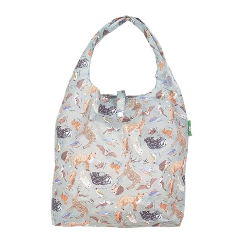 ECO CHIC Foldable Reusable Grocery Bags - Lightweight, Recycled & Reusable Shopping Bag - Waterproof Packable Tote