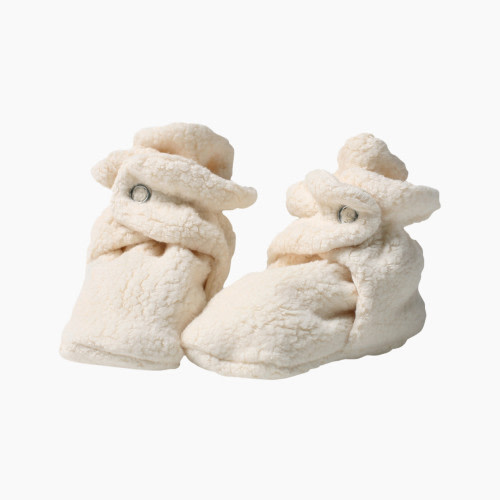 Zutano Cozie Fleece Bootie - Cream, 3 M | Babylist Shop