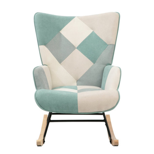 George Oliver Mid Century Fabric Rocker Chair | Wayfair