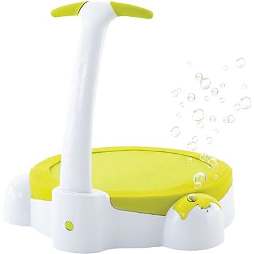 TP Toys, Bubble Bouncer Mini Trampoline Ages 1-2 | Small Trampoline, Just Add Bubbles for Extra Outdoor Fun | Built in Handle Folds for Easy Storage | Great Indoor or Outdoor Activity for Toddlers