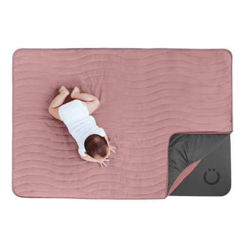 Ubbi Baby Play Mat with Soft Washable Cover - Fig Blossom/Pink