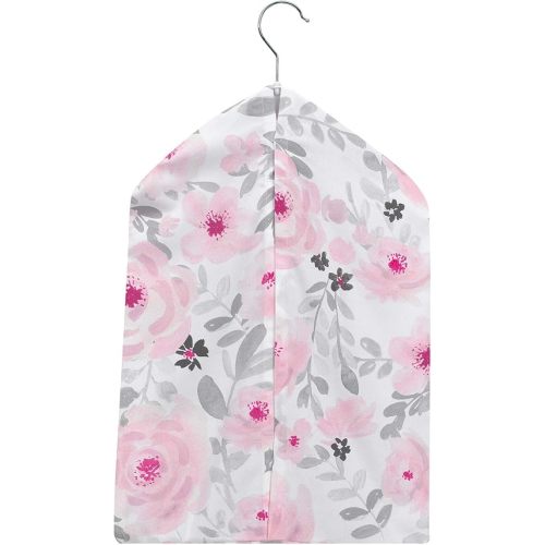 Bedtime Originals Blossom Pink/Gray Watercolor Floral Diaper Stacker