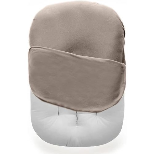 MOZAH Baby Lounger Cover for Newborns - Soft Cotton Slipcover Fitting Most Infant Loungers and Baby Nest Loungers (Warm Taupe)
