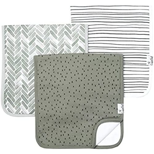 Copper Pearl Baby Burp Cloth Large 21''x10'' Size Premium Absorbent Triple Layer 3 Pack Gift Set “Alta