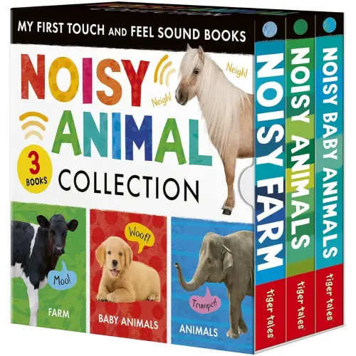 Noisy Animal 3-Book Boxed Set: My First Touch and Feel Sound Books: Noisy Baby Animals; Noisy Farm; Noisy Animals