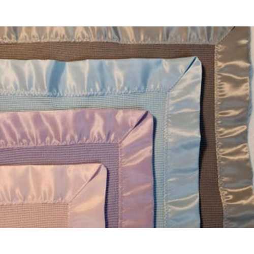 100% COTTON SATIN TRIM Handmade Blanket, Satin Edge Baby Blanket, Crib & Stroller Blanket, Vintage Inspired, Sensory Adhd Edge Design - Etsy