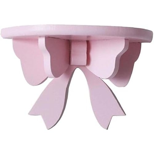 Princess Room Bow Shelf Cute Bow Decoration Rack Kids Room Wall-Mounted Storage Stand Birthday Wedding Decor