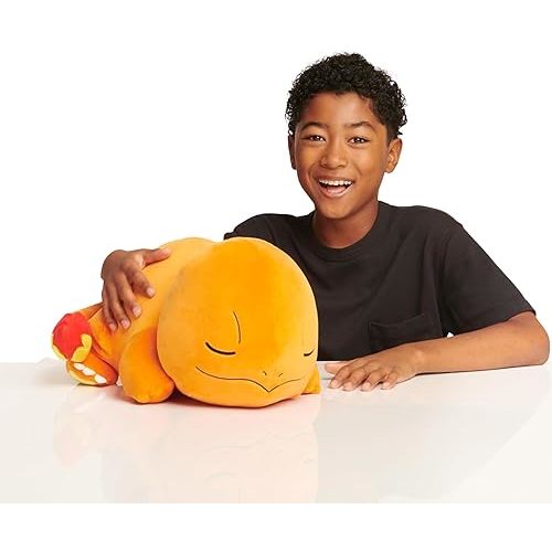 Pokémon Charmander Sleeping Plush - 18-Inch Premium Plush in Sleeping Pose