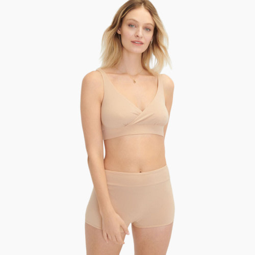 Hatch Collection The Dream Feed Nursing Friendly And Sleep Bralette - Sand, M